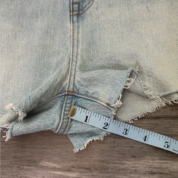 Madewell The Momjean Short Short in Fitzgerald Wash Sz 28 - Picture 10 of 13